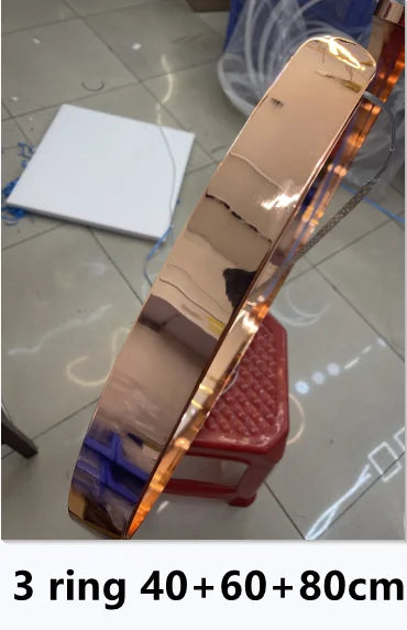 Modern C Ring Led Pendant Lamp Dimmable for Dining Living Room Center Table Bedroom Chandelier Home Decor Luxury Lusters Fixture