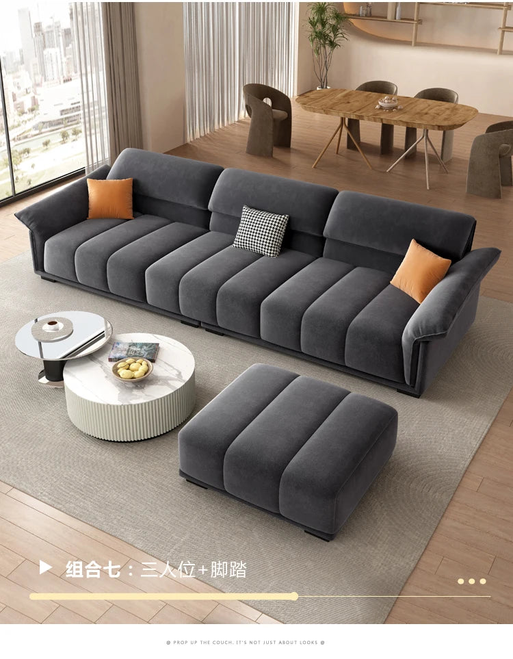 Living Room Luxury Lounge. Modern Elegant Sofas Minimalist Design Canapé Salon De Luxe