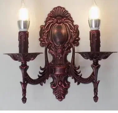 Creative European corridor bedside mirror front hotel teahouse coffee shop sconce light fashion Candle Wall lamp WJ10
