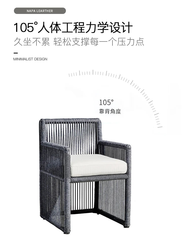 Outdoor Rattan sofa-Courtyard, Terrace Leisure rattan Villa, Hotel Garden Furniture Combination