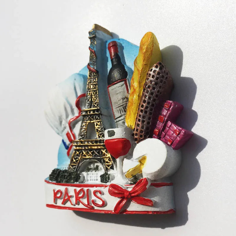 France Eiffel Tower Paris Tourist Souvenir Magnets
