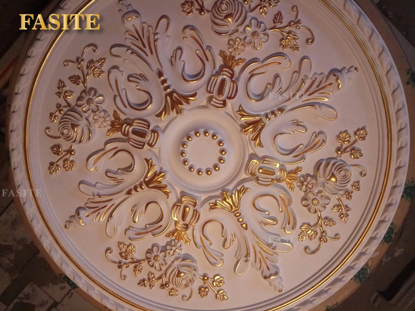 Chandelier Ceiling Plate Decor Rosette D800mm PU Decorative Ceiling Rose Pendent Lamp Base Panel Wall Moulding Medallion