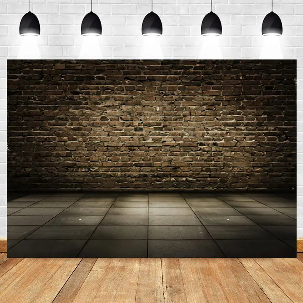 Brick Wall Party Photoshoot Backdrop Hydrated Lime White Cement Plaster Background Banner Photo Booth Studio Props