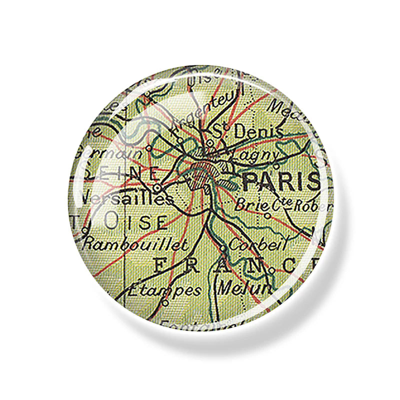 France Paris Buildings Fridge Magnet Eiffel Tower Triumphal Arch Travel Souvenirs Glass Refrigerator Magnets Stickers Home Decor