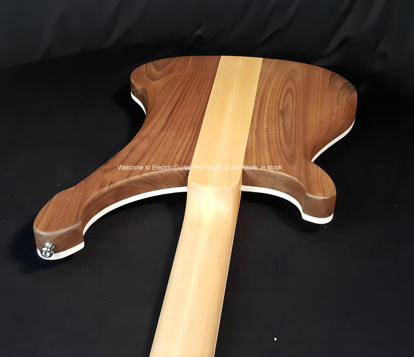 4001 4000 4003 4 Strings Transcluent Walnut Electric Bass Guitar Neck Through Body Maple Neck Fingerboard, Pearl Inlay