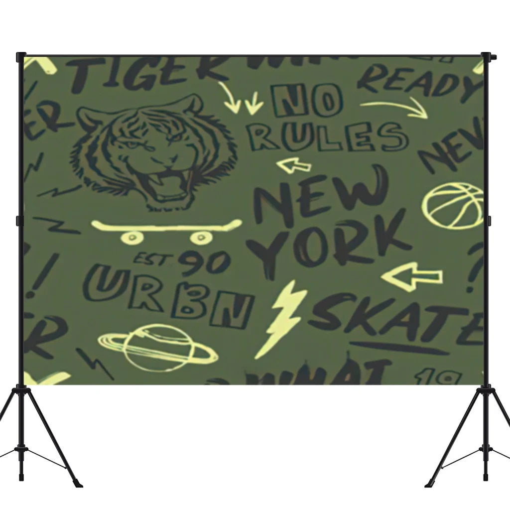 Brick Wall Party Photoshoot Backdrop Hydrated Lime White Cement Plaster Background Banner Photo Booth Studio Props