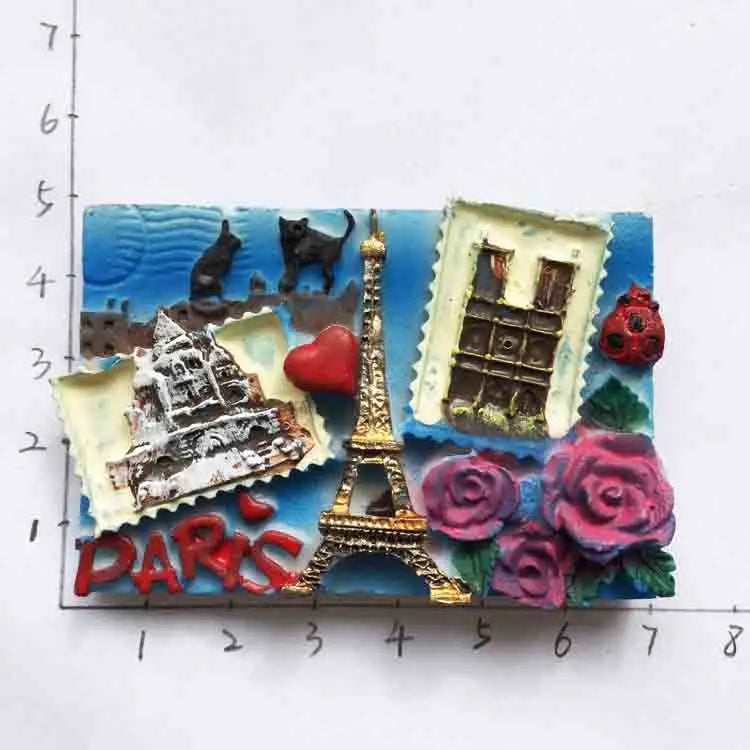 France Eiffel Tower Paris Tourist Souvenir Magnets