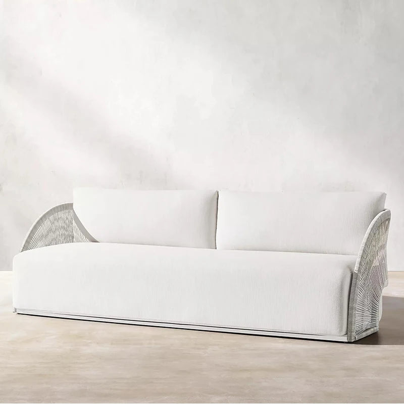 Outdoor rattan sofa leisure balcony three-piece garden creative hotel courtyard villa room open-air outdoor furniture