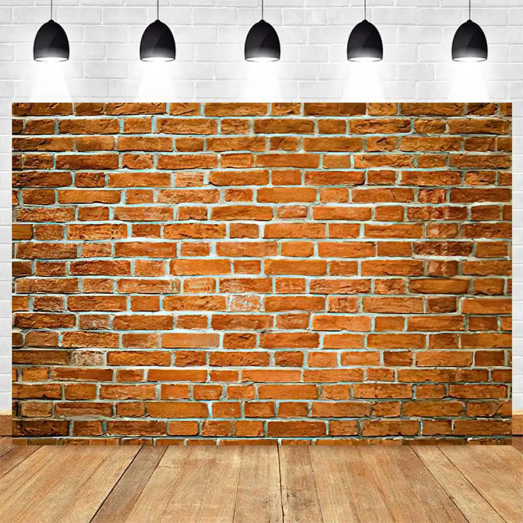 Brick Wall Party Photoshoot Backdrop Hydrated Lime White Cement Plaster Background Banner Photo Booth Studio Props