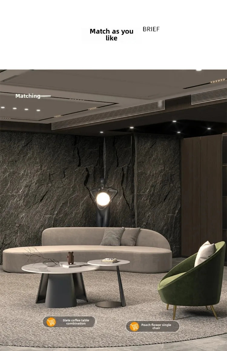 European Designer Sofa. Sexy Curved and Customized. Great For Lobby's and Open Spaces.
