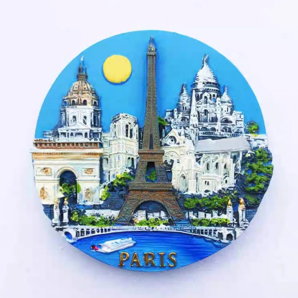 France Eiffel Tower Paris Tourist Souvenir Magnets
