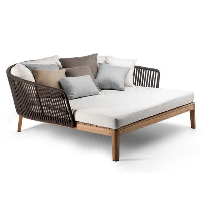 Semi-Circular Rattan Sofas, Bird's Nest Circular Beds.Rattan Woven Lounge Chairs