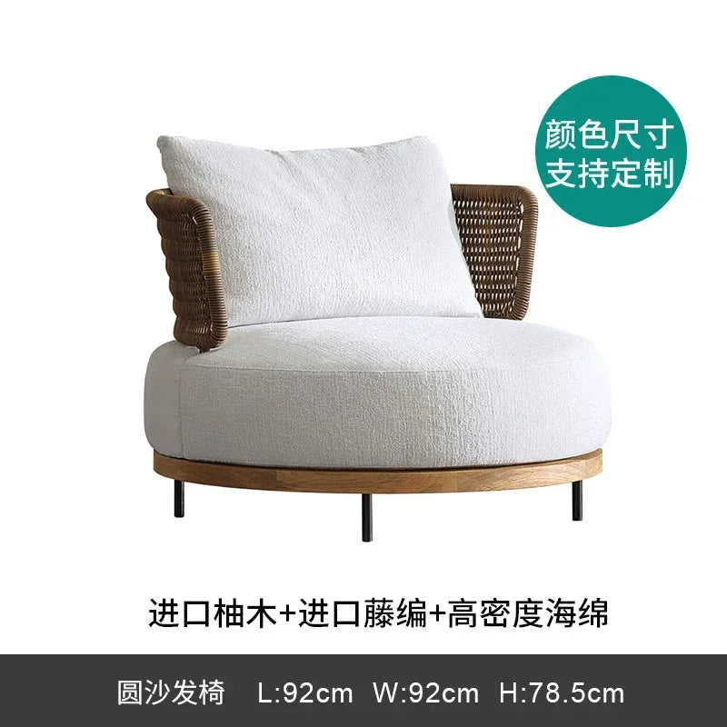 Outdoor Living 2 Person Sofa Complete Garden Lounge Room Sofas Street Luxury Furniture 1-person Modern Bed Balcony Sets Patio