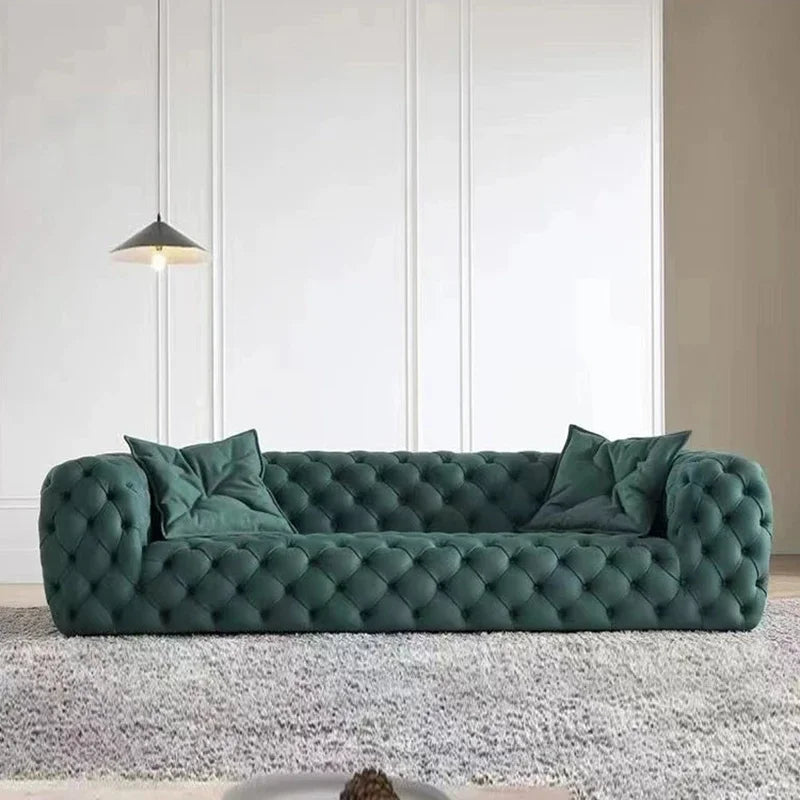 Living Room Sofas. Modern Luxury LEATHER Sofas Mid Century Designer Koltuk Takımı Trendy Furniture