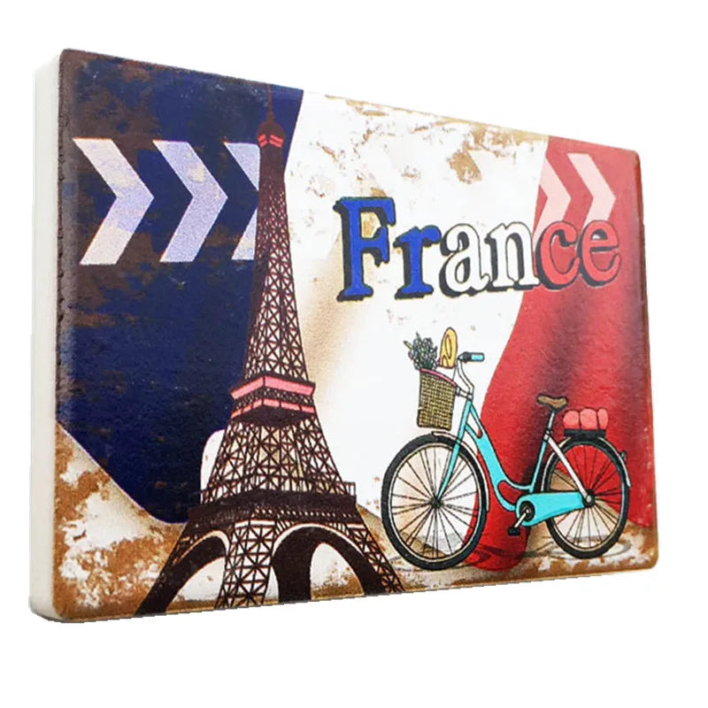 France Eiffel Tower Paris Tourist Souvenir Magnets