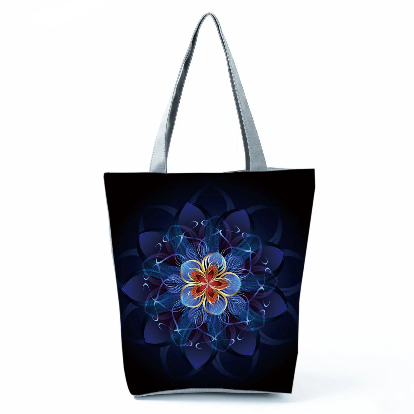 Floral Eiffel Tower Print Tote Bag Paris Landscape Shoulder Bag Fashion Pretty Handbags High Capacity Shopping Bag Eco Beach Bag