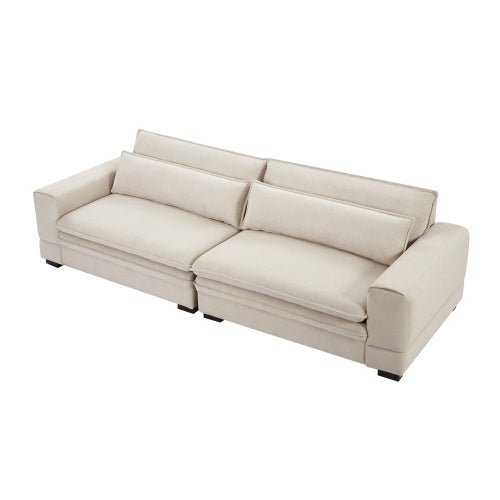 Modern Sofa For Living Room, Bedroom, Apartment, Home Office in Beige