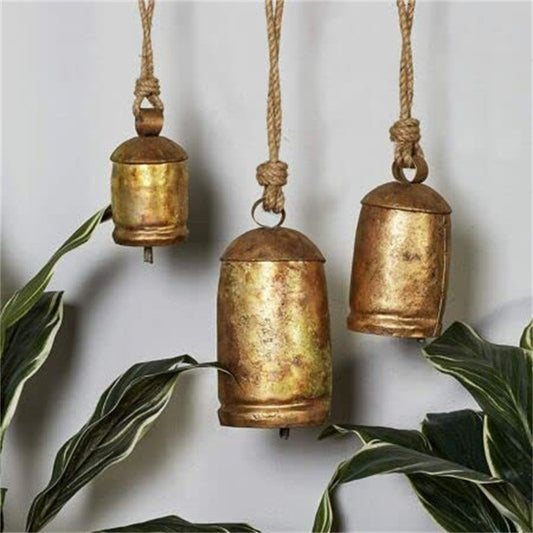 Brass Cow Bells. Shabby Chic Country Style Rustic Decorative Bells