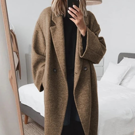 Women's Multi-color Multi-size Woollen Trench Coat.