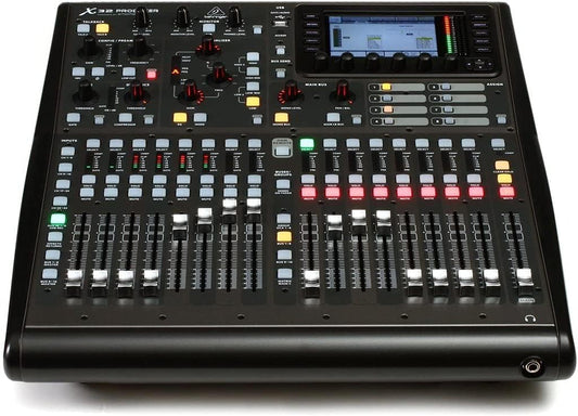 Behringer X32 40-channel Digital Mixer with 32 Gain-Programmable Mic Preamps, 25 Motorized Faders, Virtual FX Rack,  7" TFT