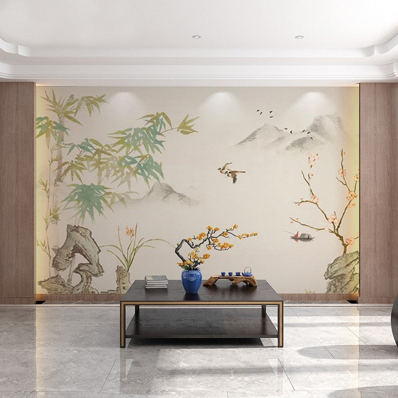 The Wallpaper Mural Of The Study Tearoom