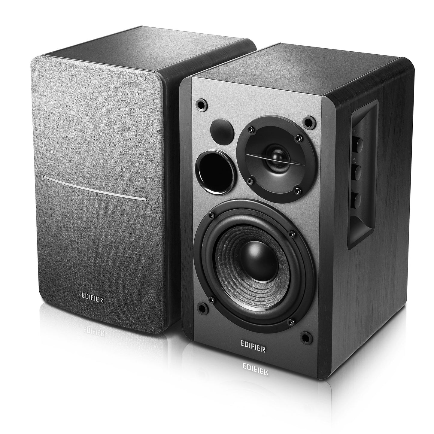 Edifier R1280DB Powered Bluetooth Bookshelf Speakers - Optical Input - Wireless Studio Monitors - 4 Inch Near Field Speaker - 42w RMS (Wood)