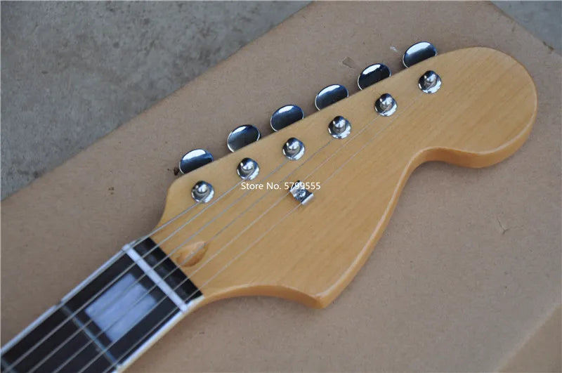 New Jaguar Electric Guitar With Whammy Bar and Fingerboard Inlays