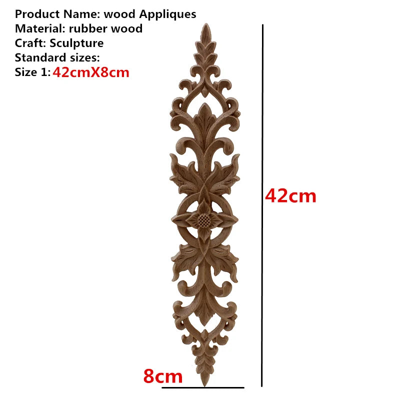 Antique Decorative Wood Appliqués for Furniture Decoration, Fireplaces and Cabinetry Embellishment Wooden Mouldings..