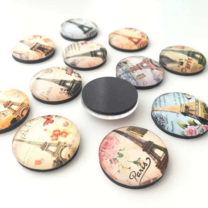 Paris Tower Crystal Glass Fridge Magnets +