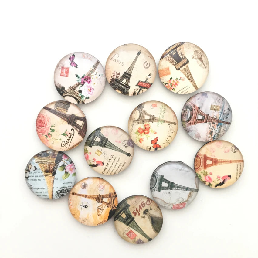 Paris Tower Crystal Glass Fridge Magnets +