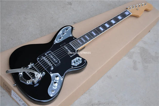 New Jaguar Electric Guitar With Whammy Bar and Fingerboard Inlays