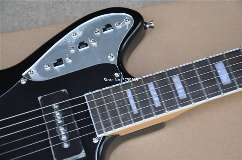 New Jaguar Electric Guitar With Whammy Bar and Fingerboard Inlays