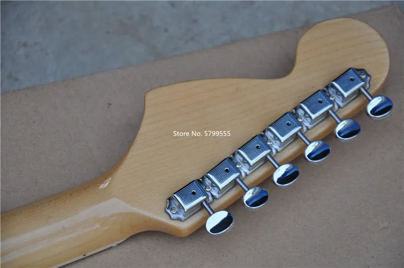 New Jaguar Electric Guitar With Whammy Bar and Fingerboard Inlays