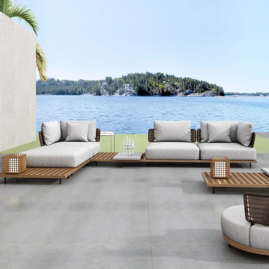 Outdoor Living 2 Person Sofa Complete Garden Lounge Room Sofas Street Luxury Furniture 1-person Modern Bed Balcony Sets Patio