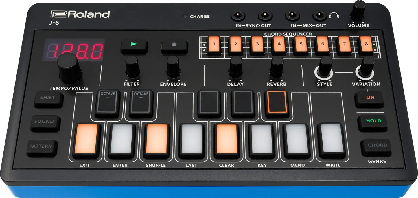 Roland J-6 Chord Synthesizer Portable song creation machine with professional Roland sound and features