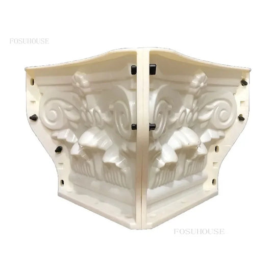 European Cement Plastic DIY Column Mold Household Garden Head and Foot Full Set of Cylindrical Square Closure cement Mold
