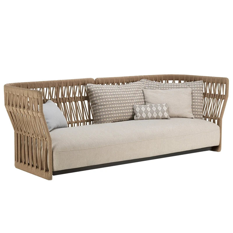 Outdoor Rattan Furniture Villa- Sun Room, Courtyard Garden Sofa Table and Chair Combination