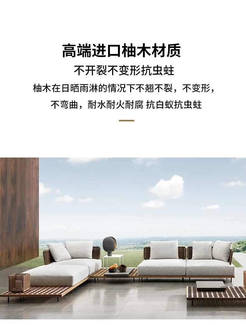 Outdoor Living 2 Person Sofa Complete Garden Lounge Room Sofas Street Luxury Furniture 1-person Modern Bed Balcony Sets Patio