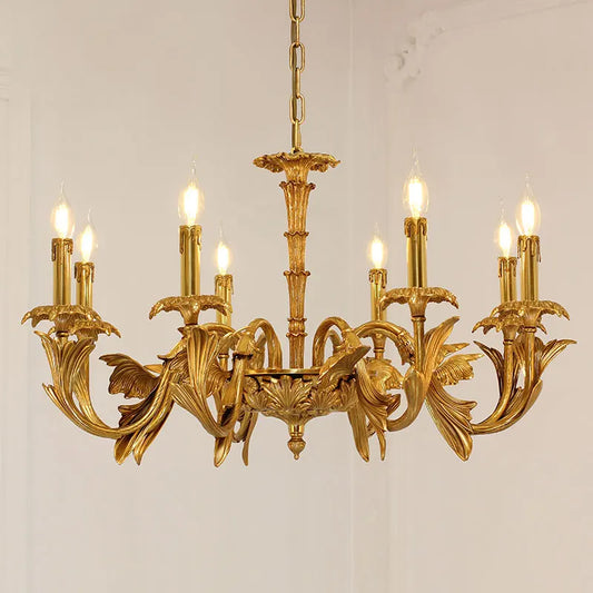 Classic French Candle Luxury Chandelier