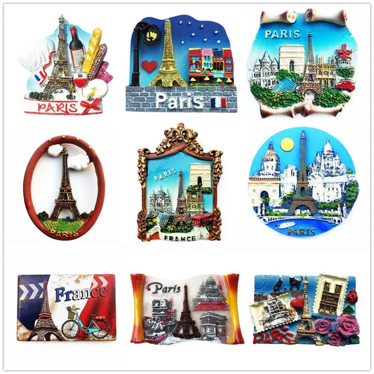 France Eiffel Tower Paris Tourist Souvenir Magnets