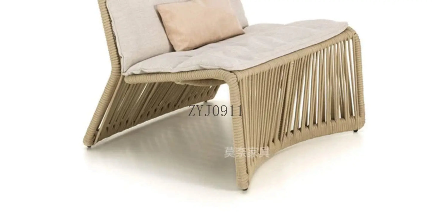 Outdoor Rattan Furniture Villa- Sun Room, Courtyard Garden Sofa Table and Chair Combination