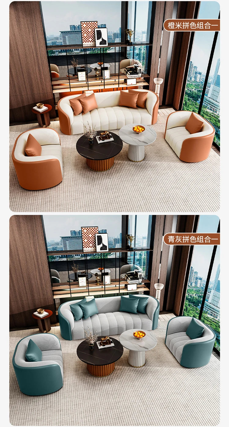 Salon Style Cafe Bar Seating Room. Small Single Sofas and Chairs. Lounge Divano Library Furniture