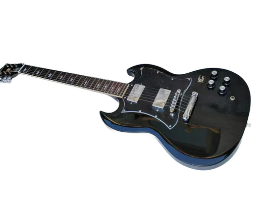 SG black Electric Guitar Shop Angus Young AC/DC inlays HH Pickups Fast Shipping 22 Frets