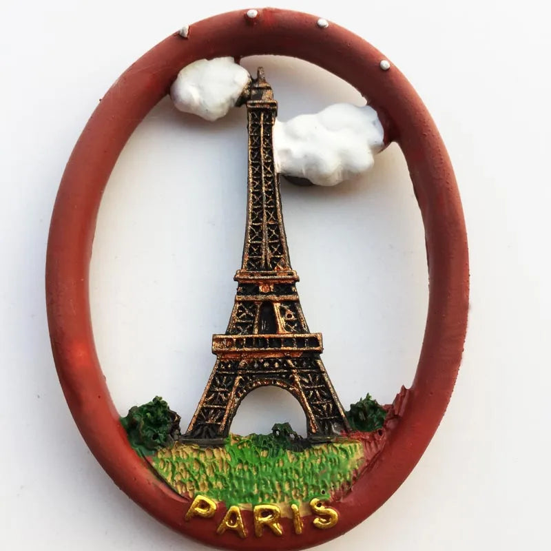 France Eiffel Tower Paris Tourist Souvenir Magnets