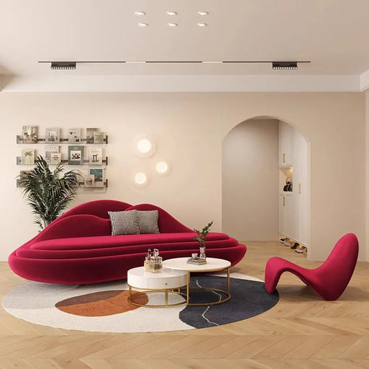 Accent Modern Living Room Sofas Sexy Designer Luxury Sectional Lazy Sofas Lounge Relaxing Filling Divano Lounge Suite Furniture