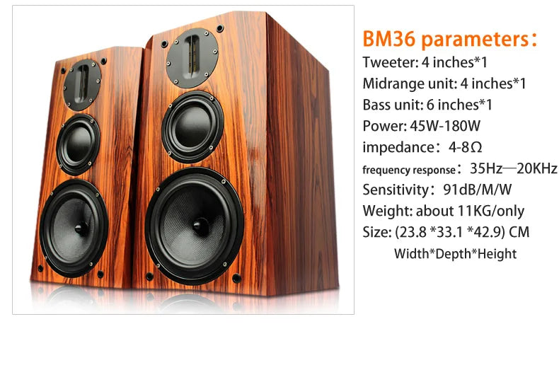 BM36 Speaker High Fidelity Bookshelf Speaker/Monitor