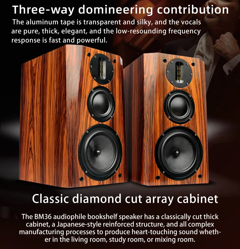 BM36 Speaker High Fidelity Bookshelf Speaker/Monitor