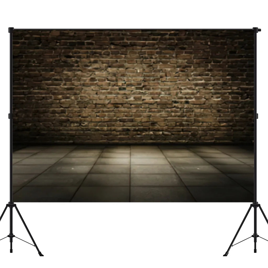 Brick Wall Party Photoshoot Backdrop Hydrated Lime White Cement Plaster Background Banner Photo Booth Studio Props