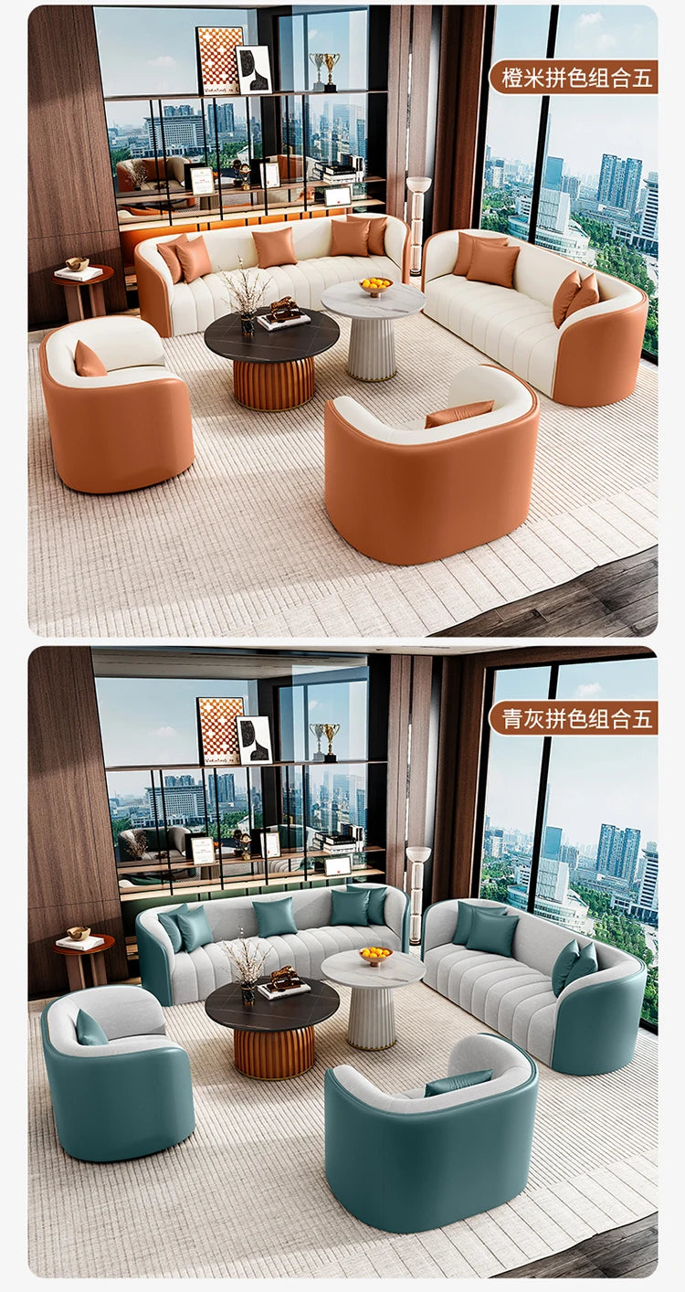Salon Style Cafe Bar Seating Room. Small Single Sofas and Chairs. Lounge Divano Library Furniture