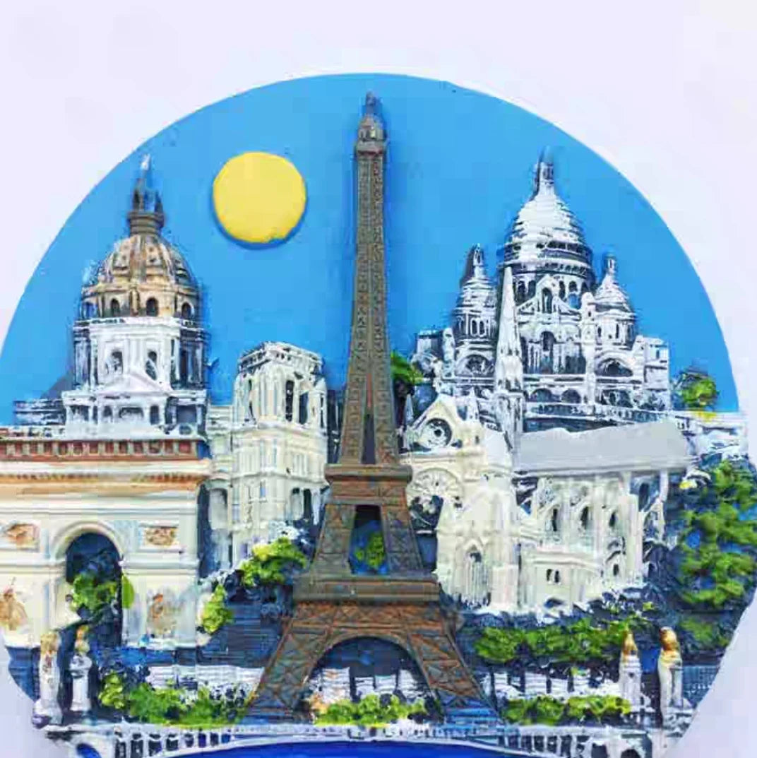 France Eiffel Tower Paris Tourist Souvenir Magnets